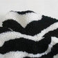 Zebra Desenli Peluş Ceket