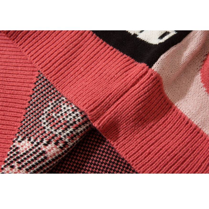 Haul™ Rabbit & Persimmon Pattern Knit Sweater